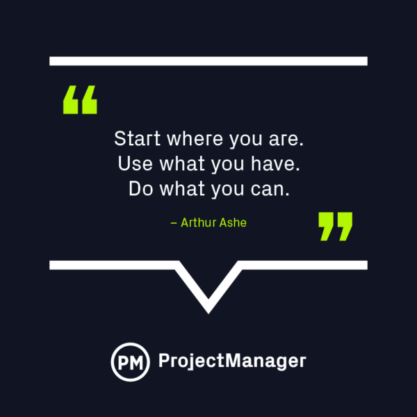Arthur Ashe business quote