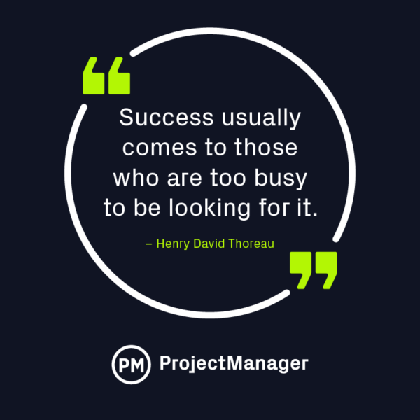 Henry David Thoreau business quote