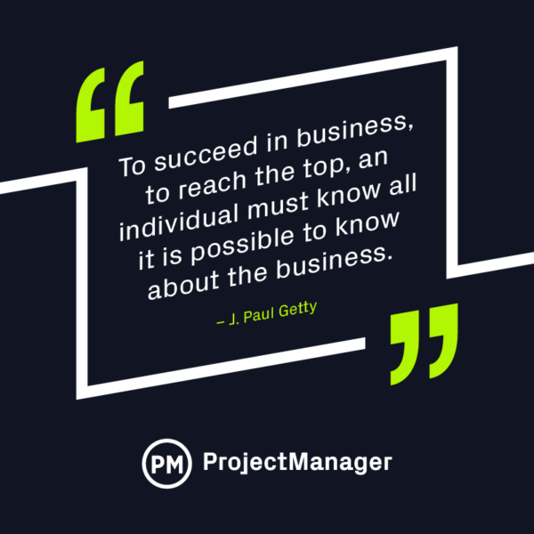 J Paul Getty business quote