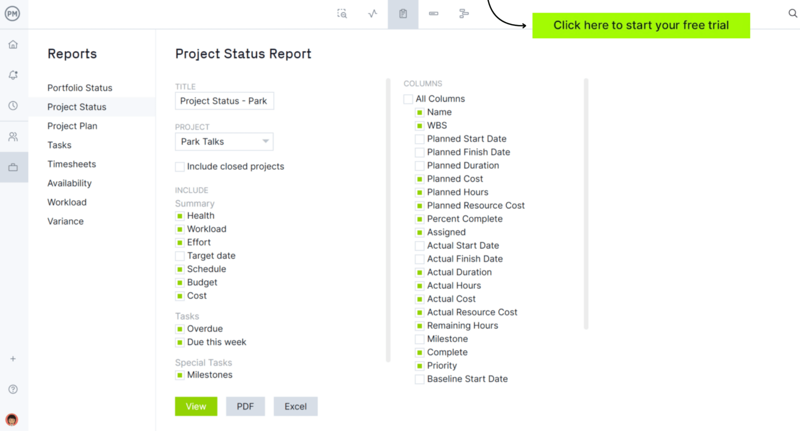 ProjectManager's construction daily report feature