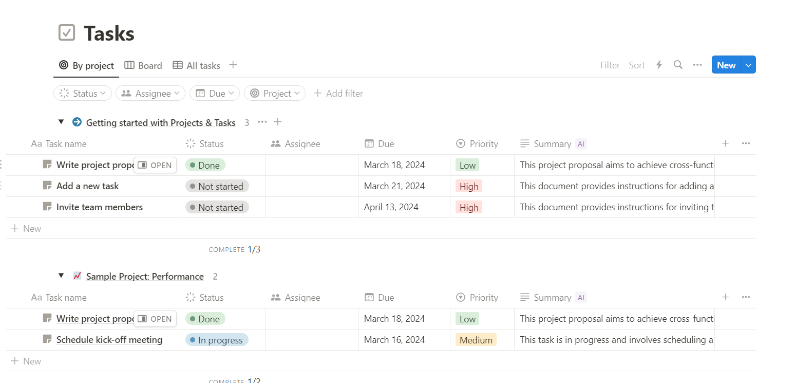 Notion screenshot